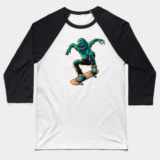 Skater Zombie Baseball T-Shirt